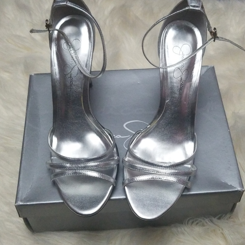 Jessica Simpson silver sandal
